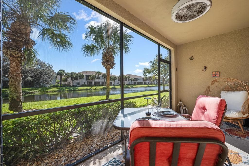 Water views from your lanai - 4208 OVERTURE CIR #502, BRADENTON