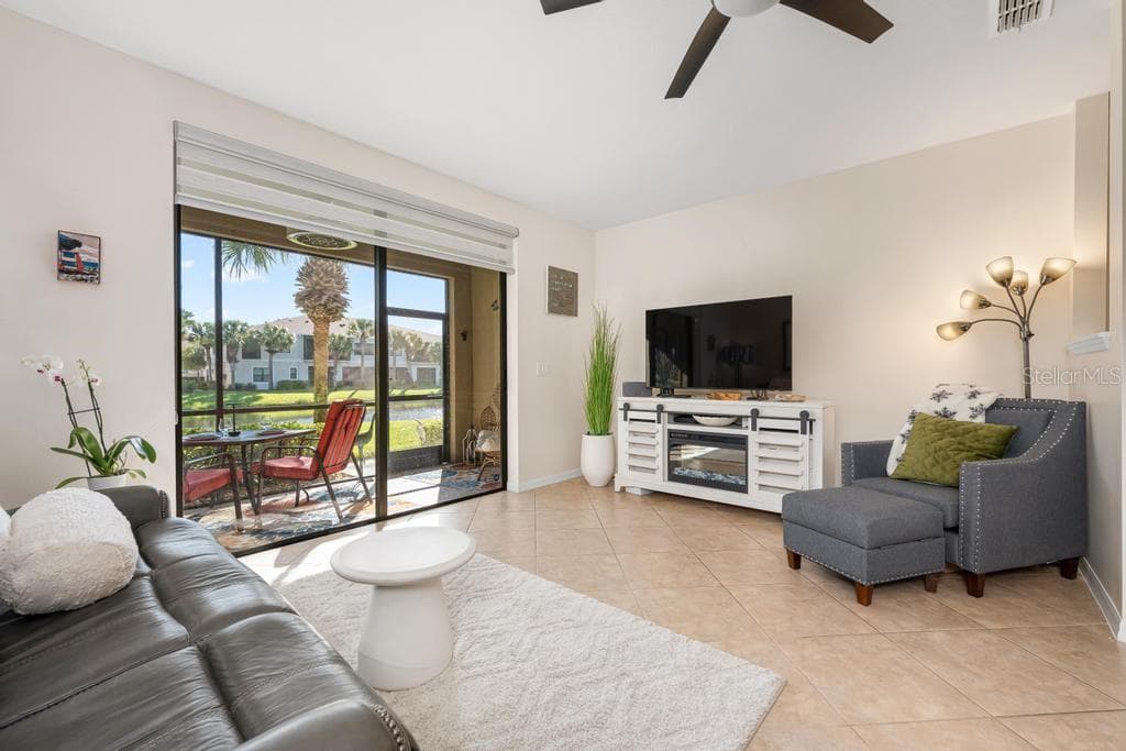 Water views from you living room - 4208 OVERTURE CIR #502, BRADENTON