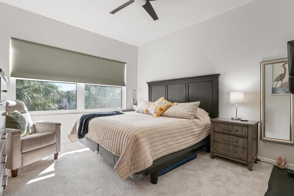 Primary Bedrooom with water views - 4208 OVERTURE CIR #502, BRADENTON