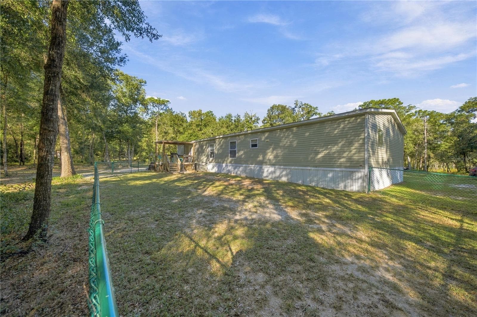FENCED AREA IN BACK OF HOME - 9921 SE 160TH AVE, OCKLAWAHA