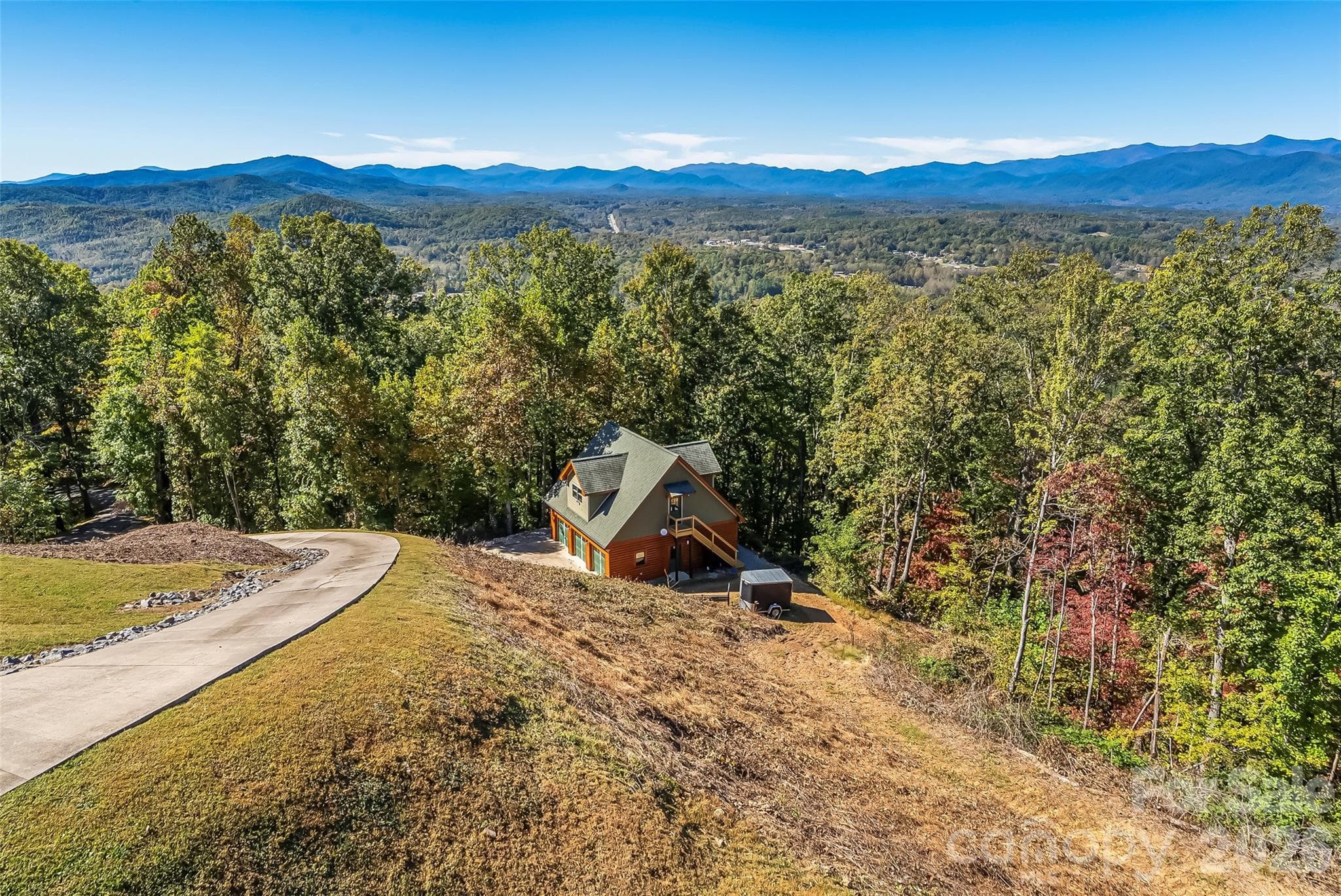 Looking from the home to the detached garage/future ADU - 1829 Grants Mountain Road, Marion