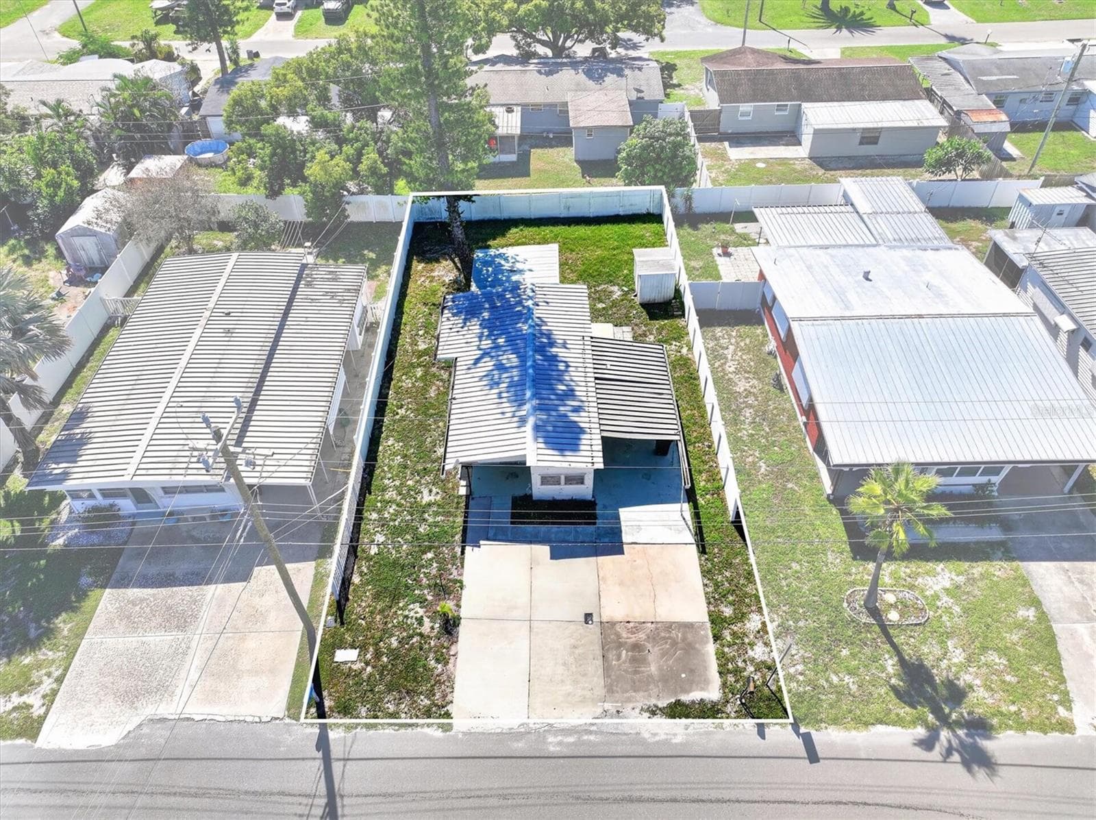 Aerial view of the mobile home - 4120 BUENA VISTA LN, HOLIDAY