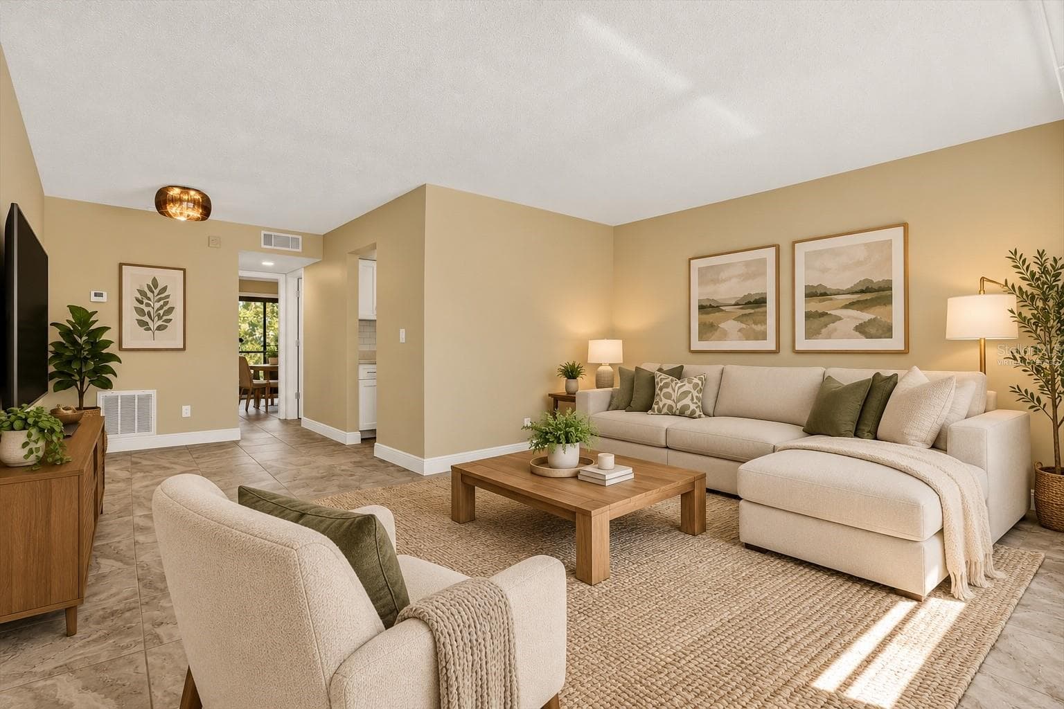 Virtually staged - 9125 TUDOR DR #D109, TAMPA