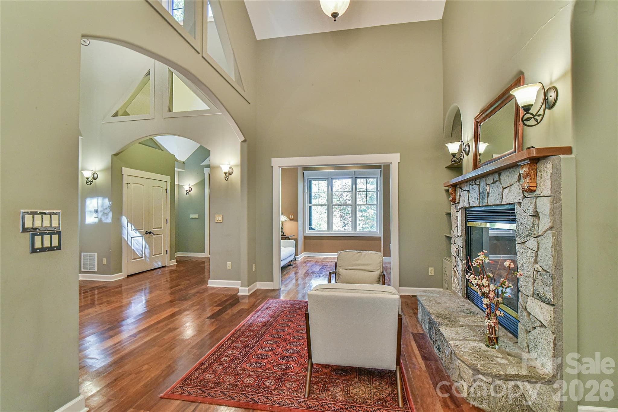 Living area and den give comfort. - 39 Oak Hollow Drive, Asheville