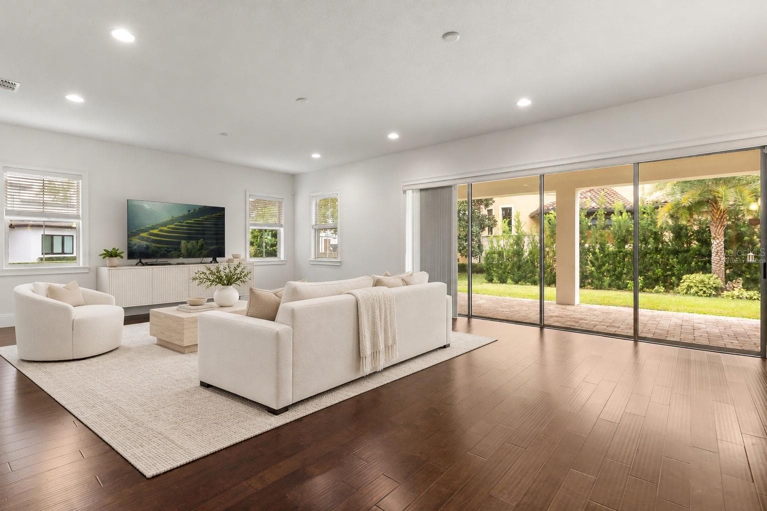 Virtually Staged Living Room/Great Room - 5508 EMERSON POINTE WAY, ORLANDO