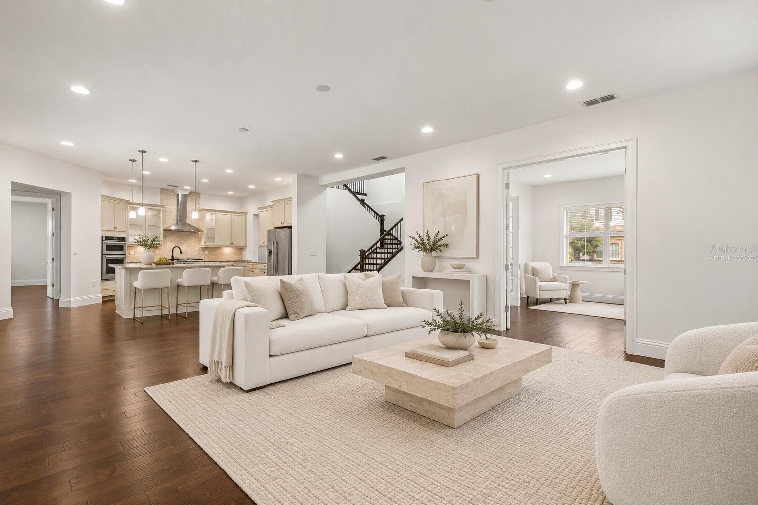 Virtually Staged Great Room/Living Room - 5508 EMERSON POINTE WAY, ORLANDO