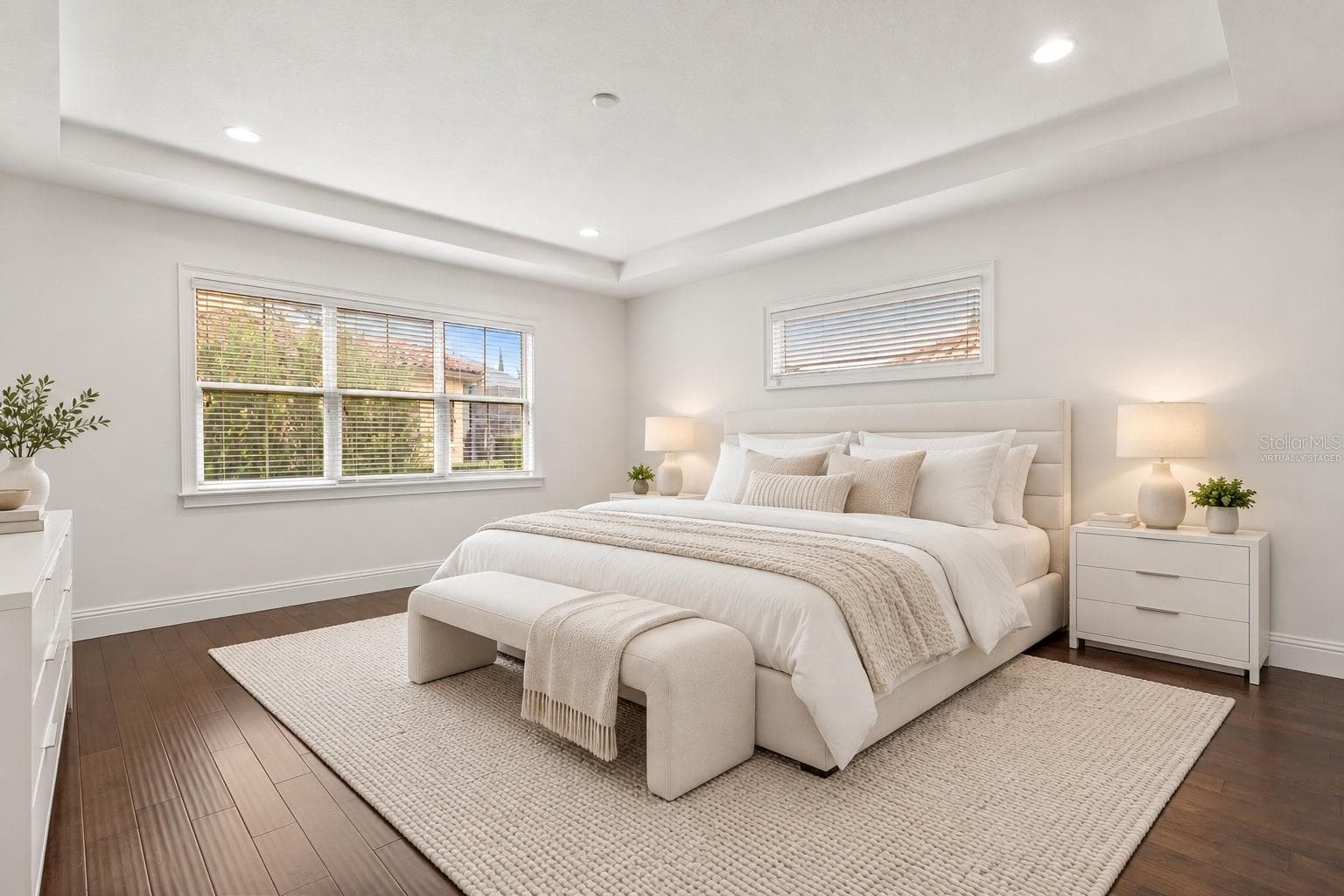 Virtually Staged Primary Bedroom/First Floor - 5508 EMERSON POINTE WAY, ORLANDO