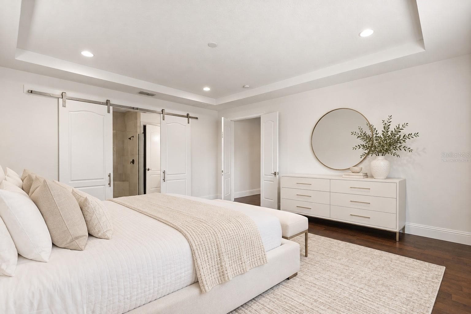 Virtually Staged Primary Bedroom/First Floor - 5508 EMERSON POINTE WAY, ORLANDO