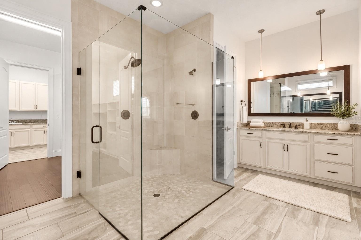 Virtually Staged Primary Bath - 5508 EMERSON POINTE WAY, ORLANDO