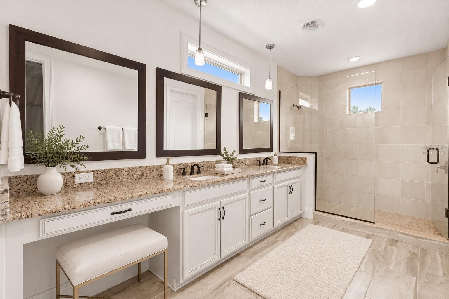 Virtually StagedBedroom #2 Second Floor En-Suite Bath - 5508 EMERSON POINTE WAY, ORLANDO