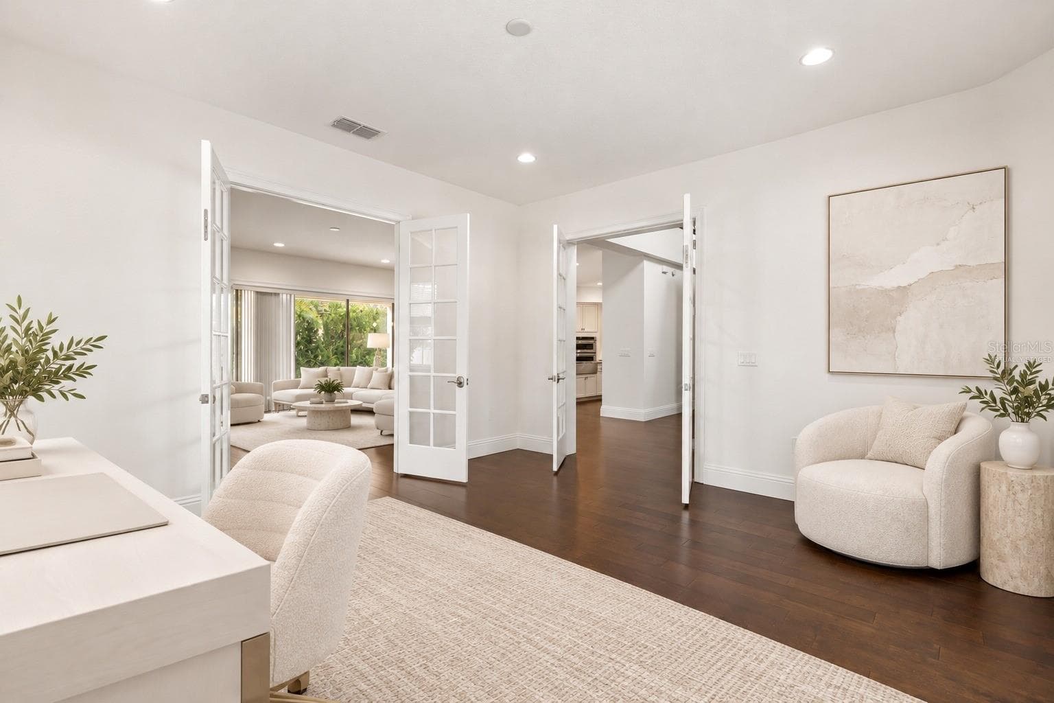 Virtually Staged First Floor Den/Office - 5508 EMERSON POINTE WAY, ORLANDO