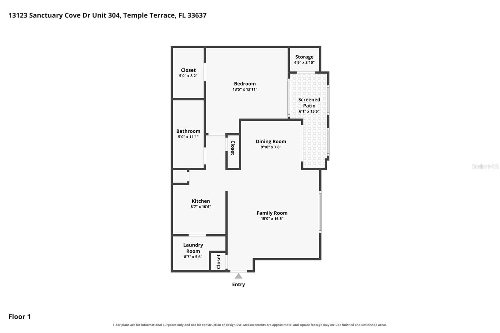 Floor Plan - 13123 Sanctuary Cove Drive - Unit 104 - 13123 SANCTUARY COVE DR #104, TEMPLE TERRACE