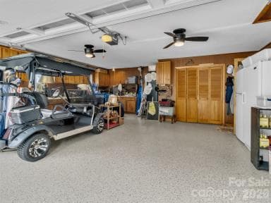 New epoxy garage floor - 91 Worsham Drive, Waynesville