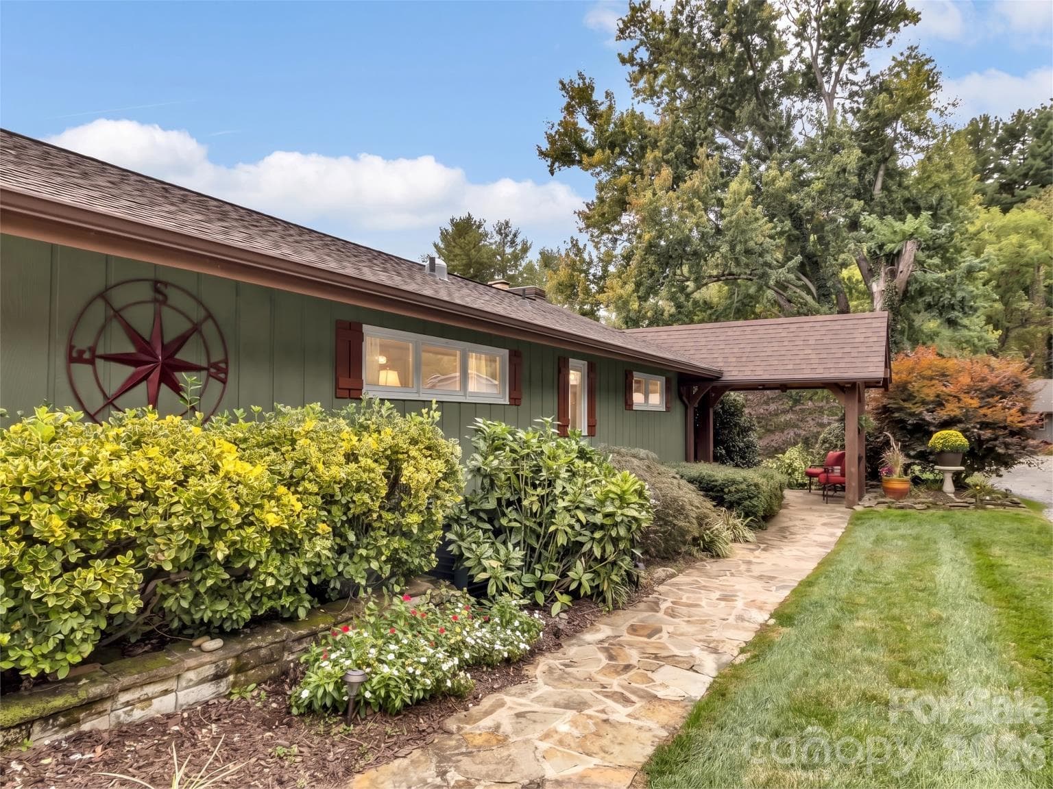 Front stone walkway - 91 Worsham Drive, Waynesville