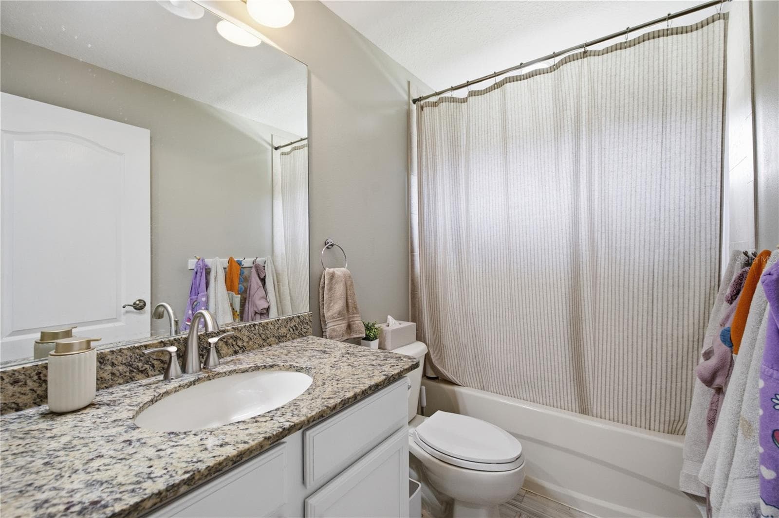 Bathroom #2- in between bedroom 1 and 2. - 3905 SORREL VINE DR, WESLEY CHAPEL