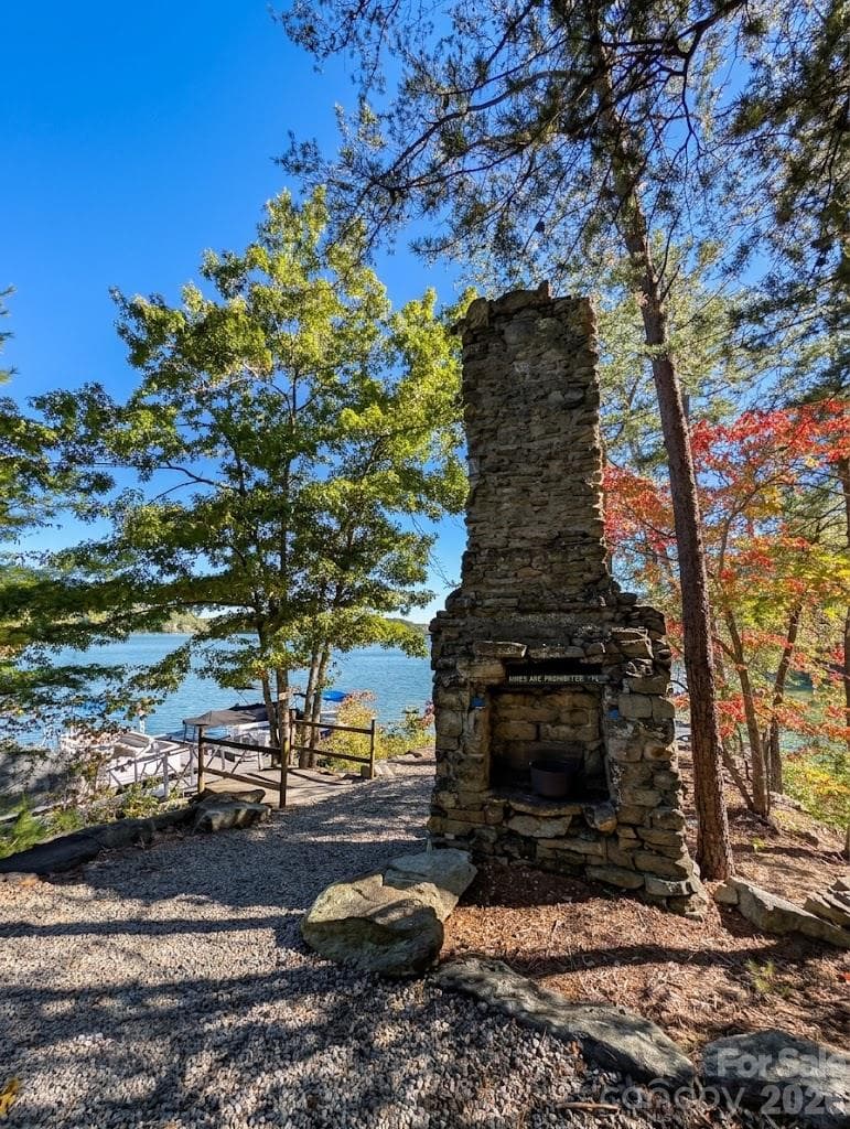 Old Boys Camp chimney - 0 E Wilderness Road, Lake Lure