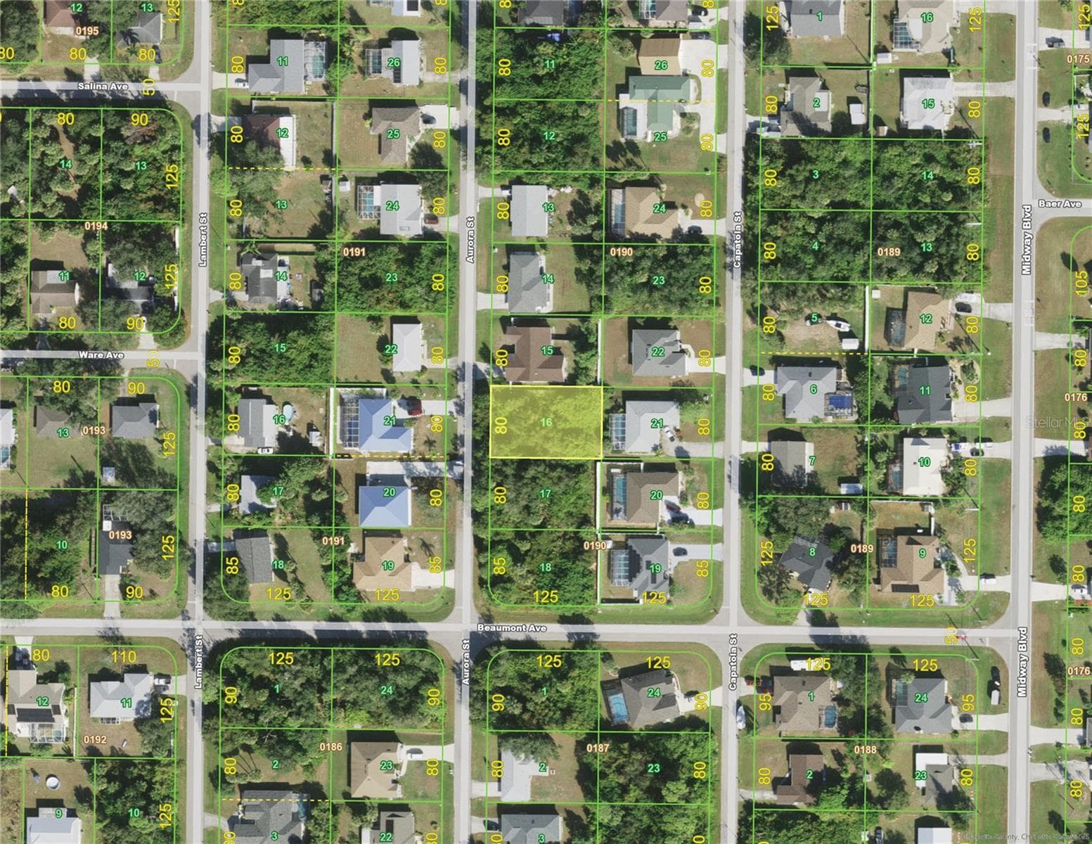 Land at 305 AURORA ST, PORT CHARLOTTE, photo 2 of 4