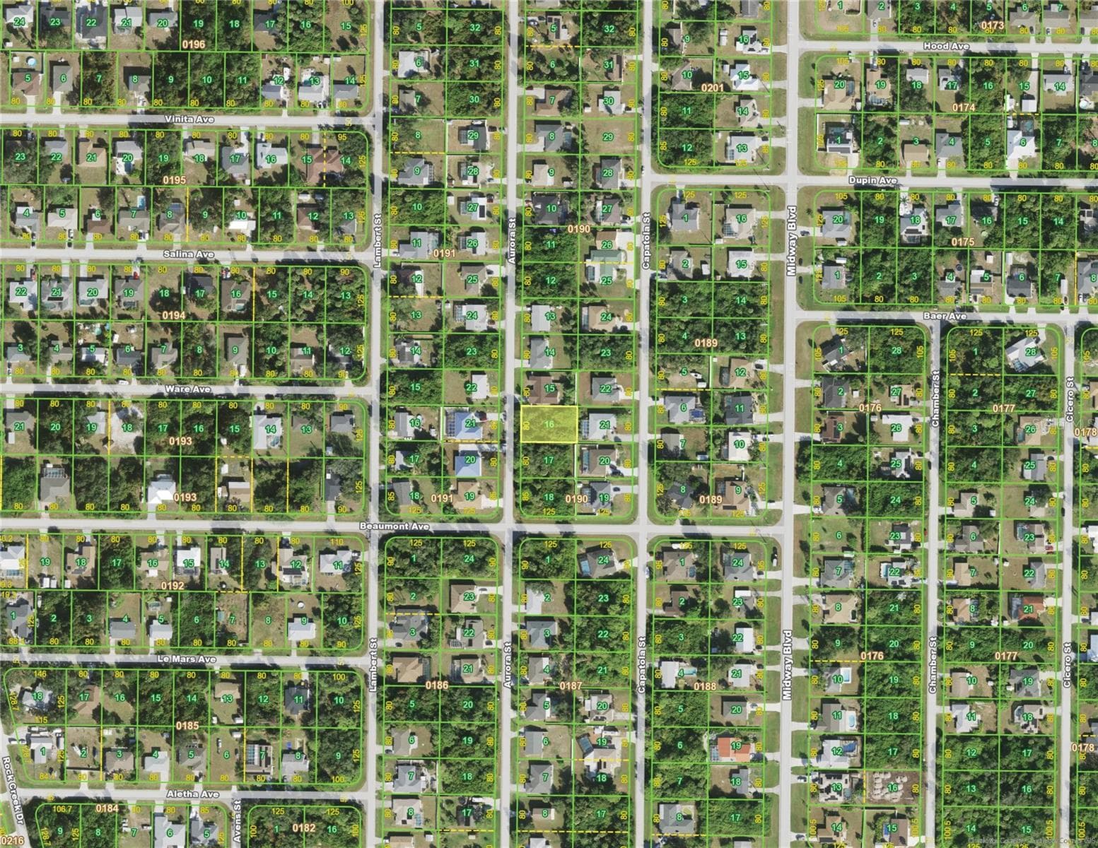 Land at 305 AURORA ST, PORT CHARLOTTE, photo 3 of 4