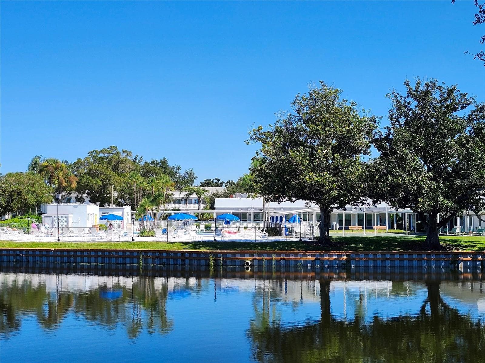View of the pool & shuffleboard - 11201 80TH AVE #201, SEMINOLE