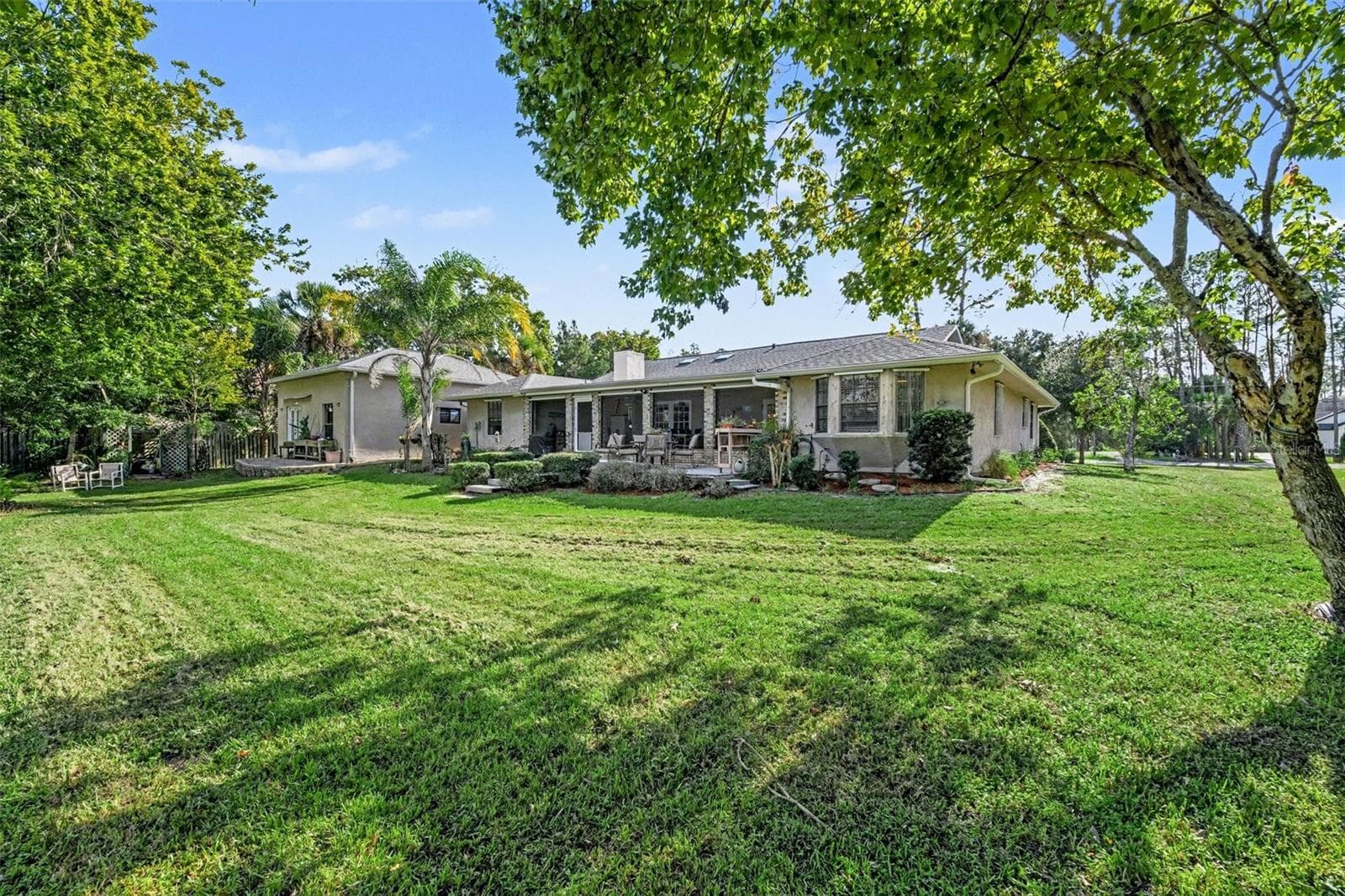 back yard with porches - 7366 WINDOVER WAY, TITUSVILLE