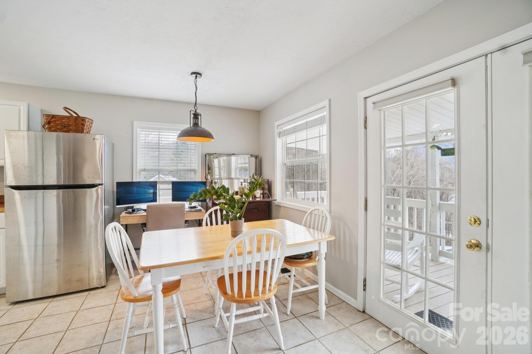 Sunny dining area - 130 Sherwood Drive, Lake Lure