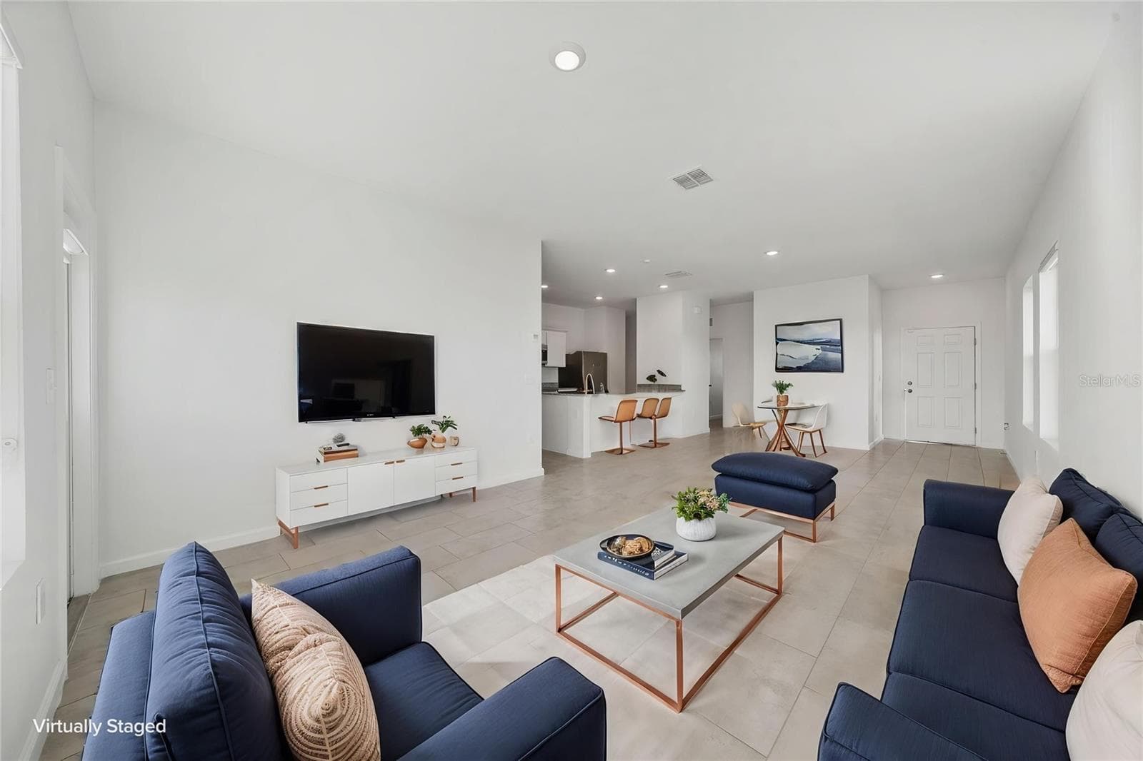 Virtually stage Living/Dining area - 417 HENNEPIN LOOP, LAKE WALES