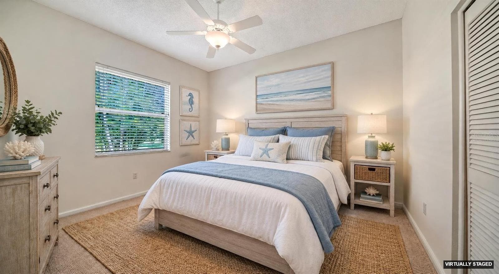 Virtually staged bedroom 2 - 9488 HAWKSMOOR LN, SARASOTA