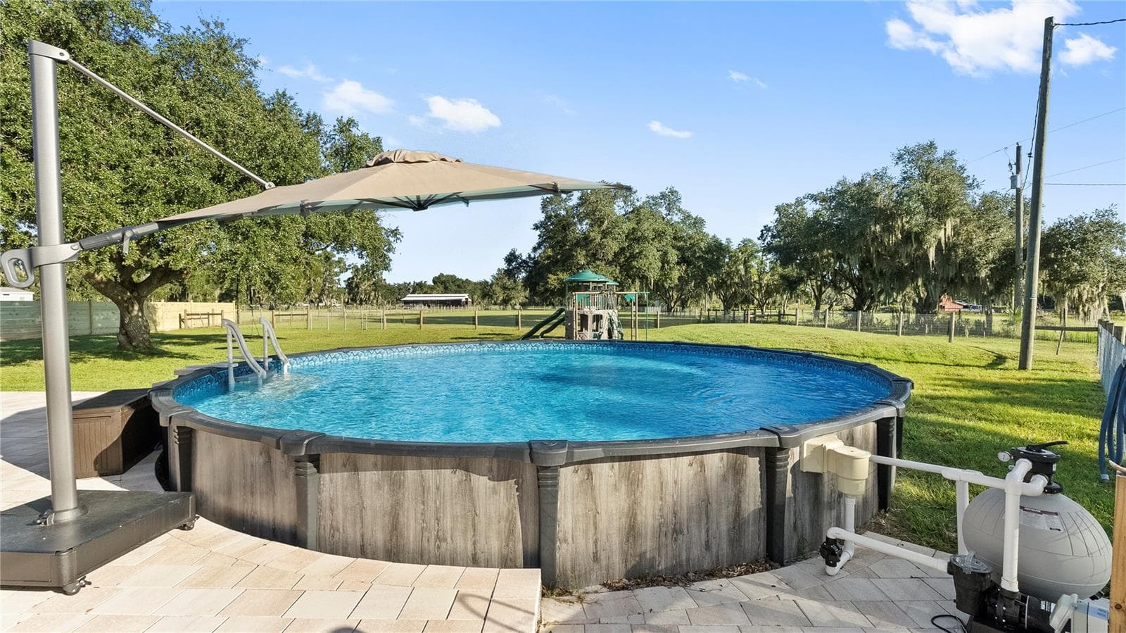 Pool is about 2' in ground and 3' above ground - 310 MOCCASIN HOLLOW RD, LITHIA