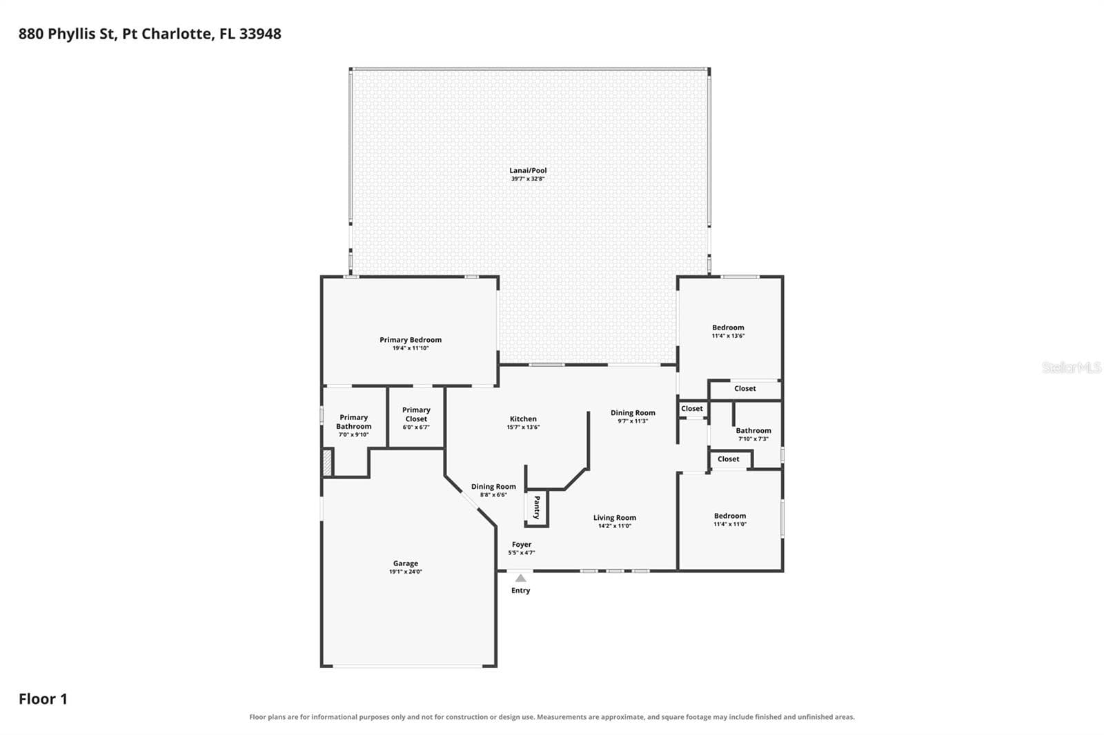 Single Family Residence at 880 PHYLLIS ST, PORT CHARLOTTE, photo 41 of 56