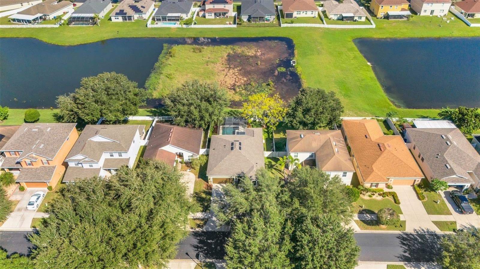Aerial 3 - Scenic Views of Serene Wetlands - No Rear Neighbors! - 11126 GOLDENROD FERN DR, RIVERVIEW