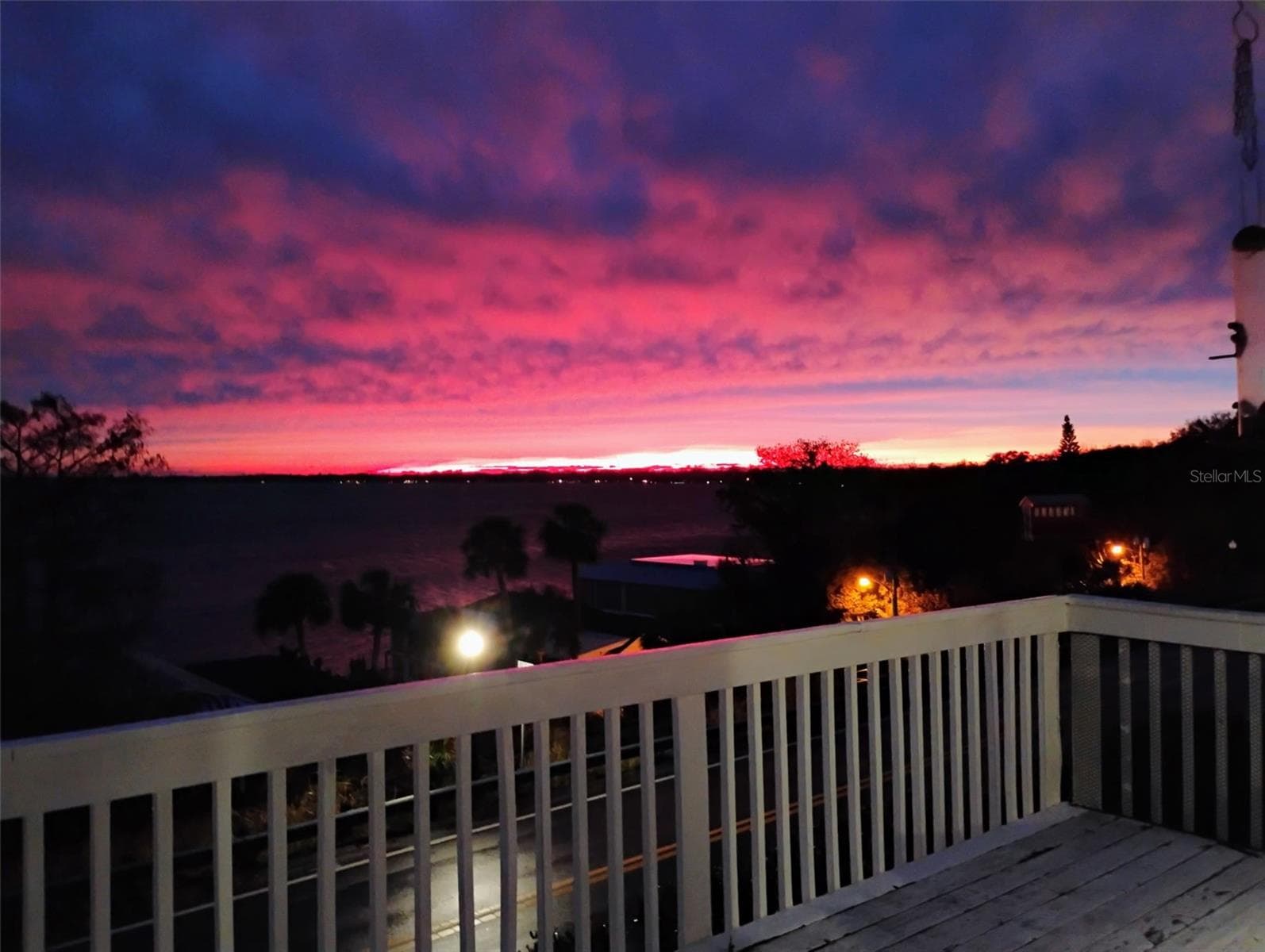 Evening view from back porch - 629 HELEN ST, MOUNT DORA