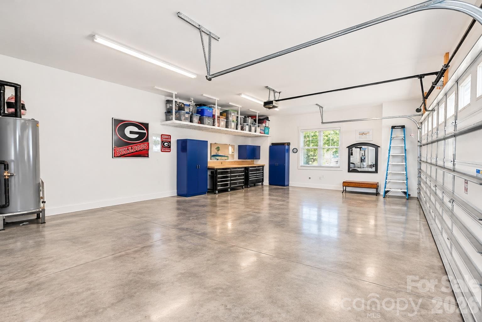 Large garage with EV Charger and storage. - 3668 Rock Bridge Drive NE, Conover