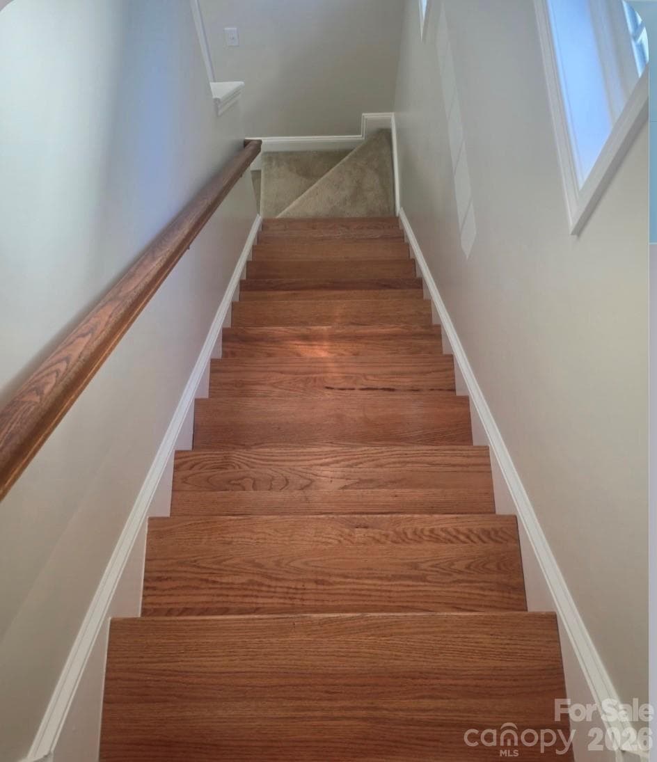 Wooden, maintenance free stair - 15404 Crossing Gate Drive, Cornelius