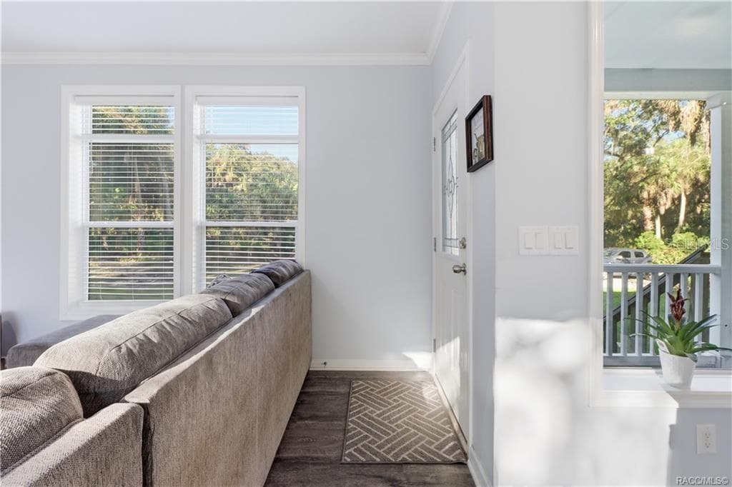 BRIGHT, CHEERFUL & INVITING! Natural light fills the entry area, complemented by LUXURY VINYL PLANK FLOORING, soft neutral colors & crisp white trim. - 7528 N CHABAUD TER, CRYSTAL RIVER