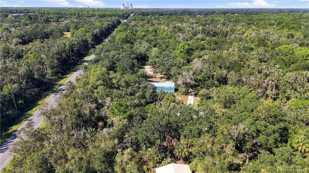 SURROUNDED BY NATURE! This expansive aerial view captures the home tucked among beautiful trees & the wooded character of the surrounding area. - 7528 N CHABAUD TER, CRYSTAL RIVER