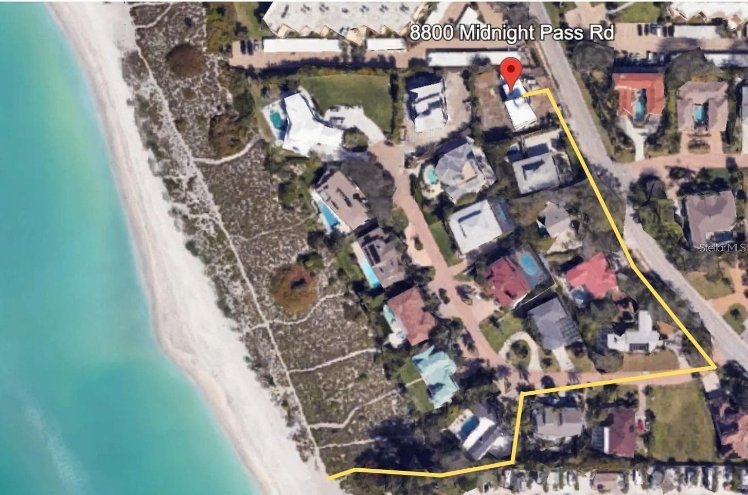 Private deeded Walking Access to the Beach - 4 min walk - 8800 MIDNIGHT PASS RD, SARASOTA