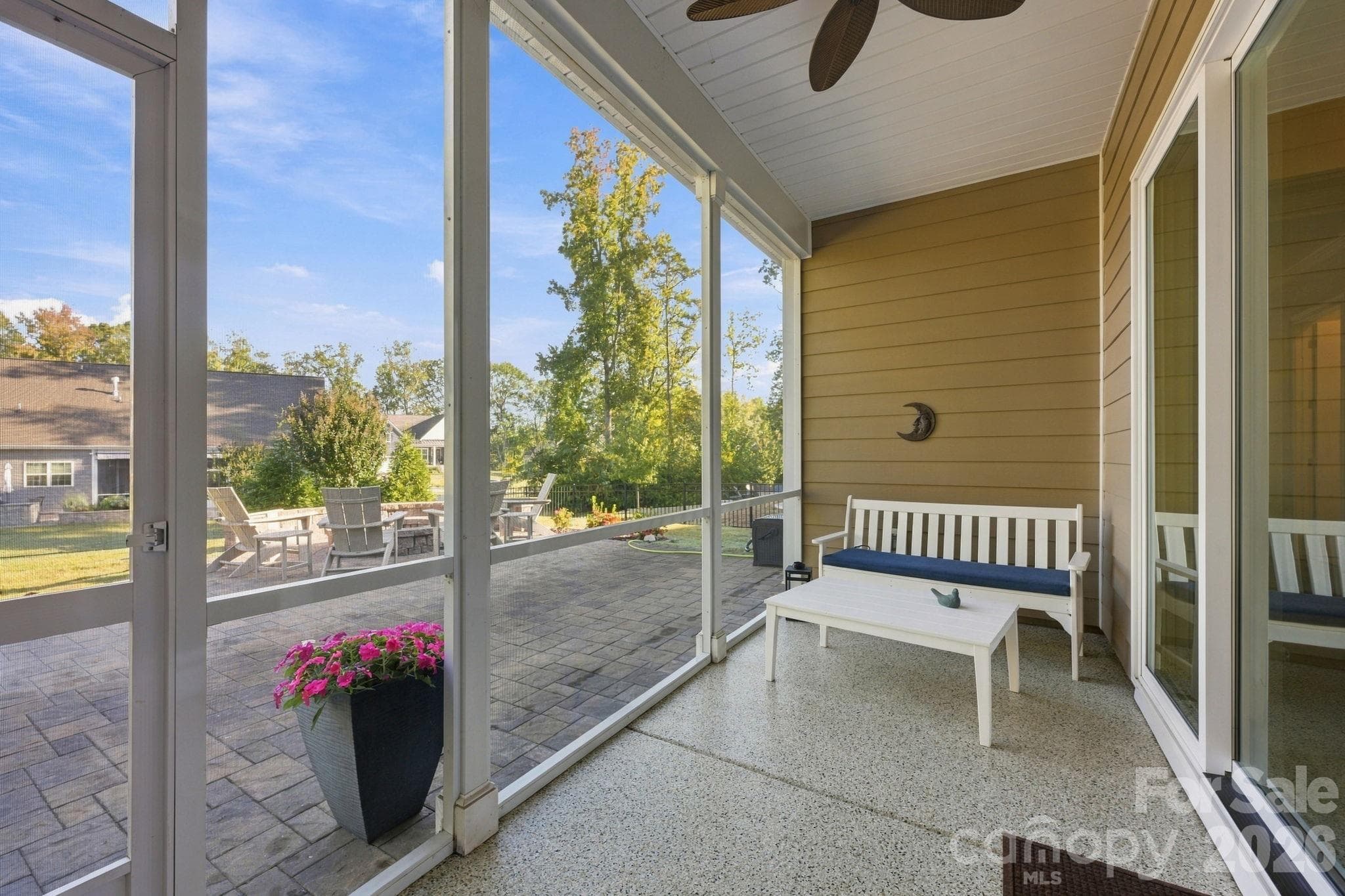 Lovely screened in porch can be accessed from the living or dining area - 4025 Pollock View, Mount Holly