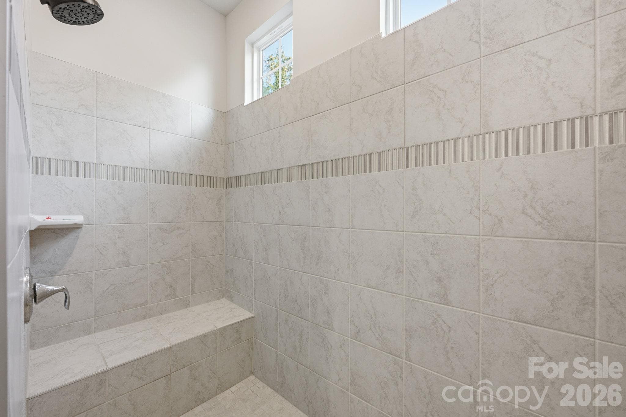 Zero-entry shower in the primary bath - 4025 Pollock View, Mount Holly