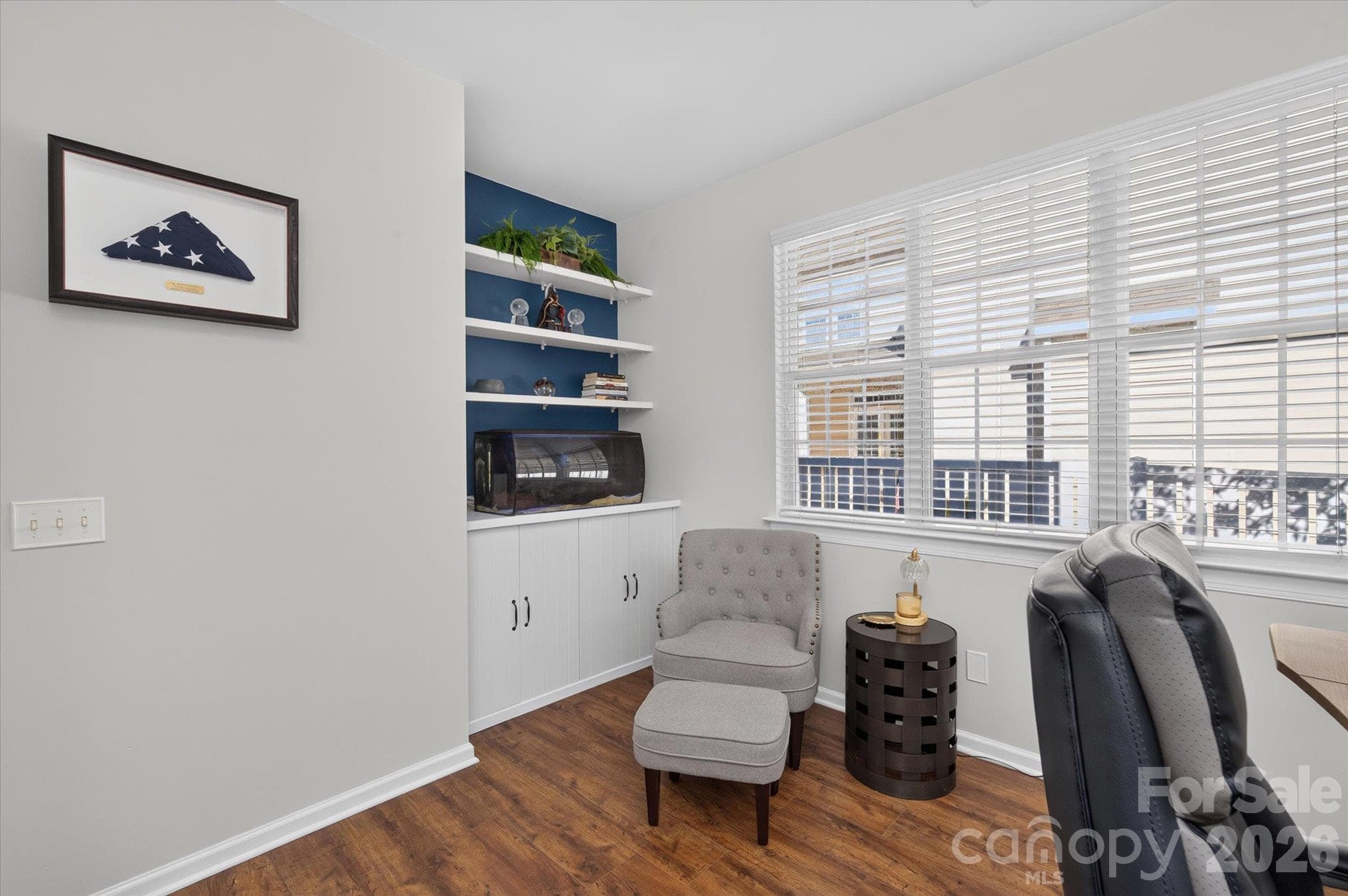 Built-ins in flex room - 6107 Cactus Valley Road, Charlotte
