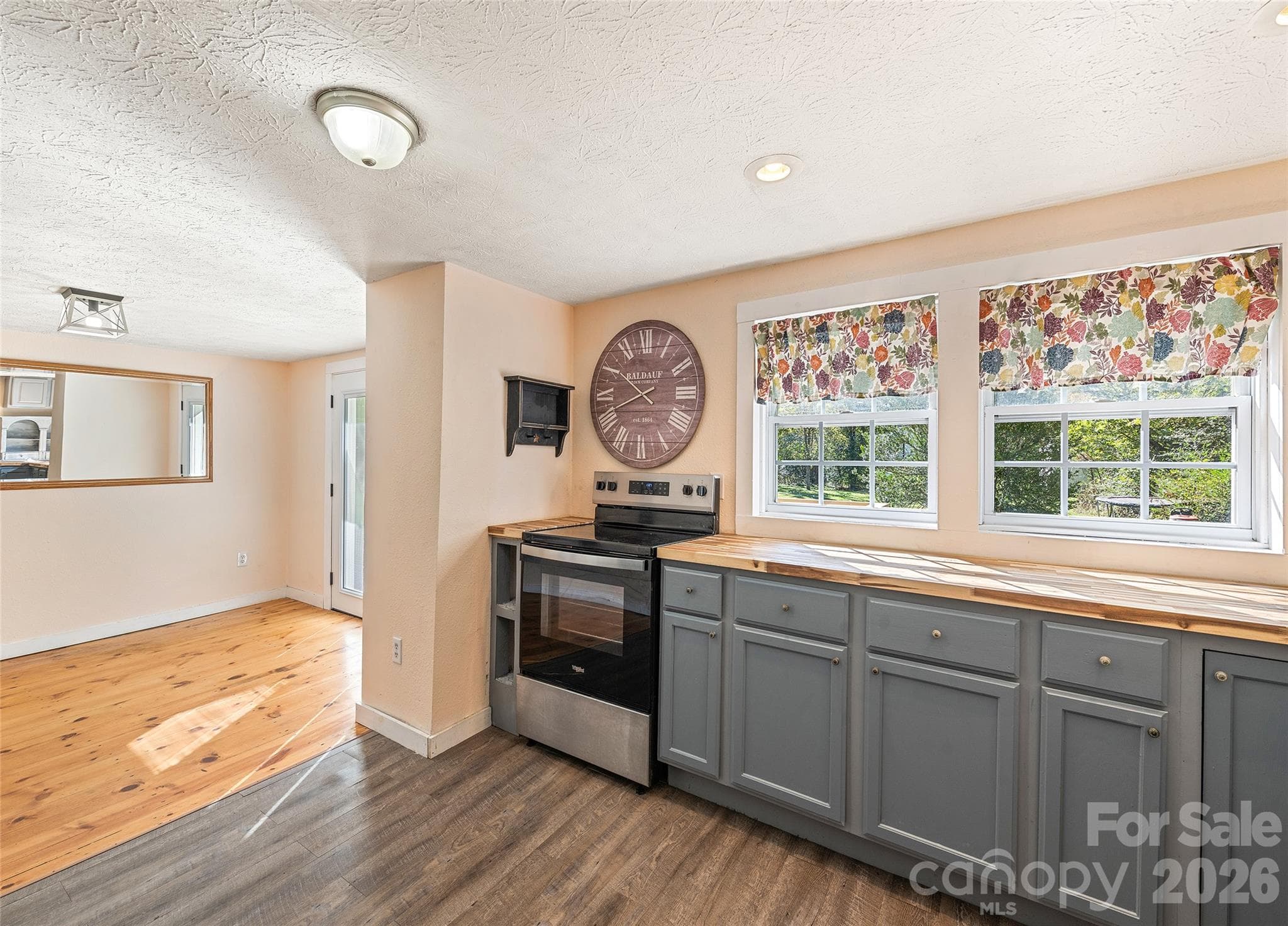Kitchen Looking into Dining Area - 179 Jonathan Creek Road, Waynesville