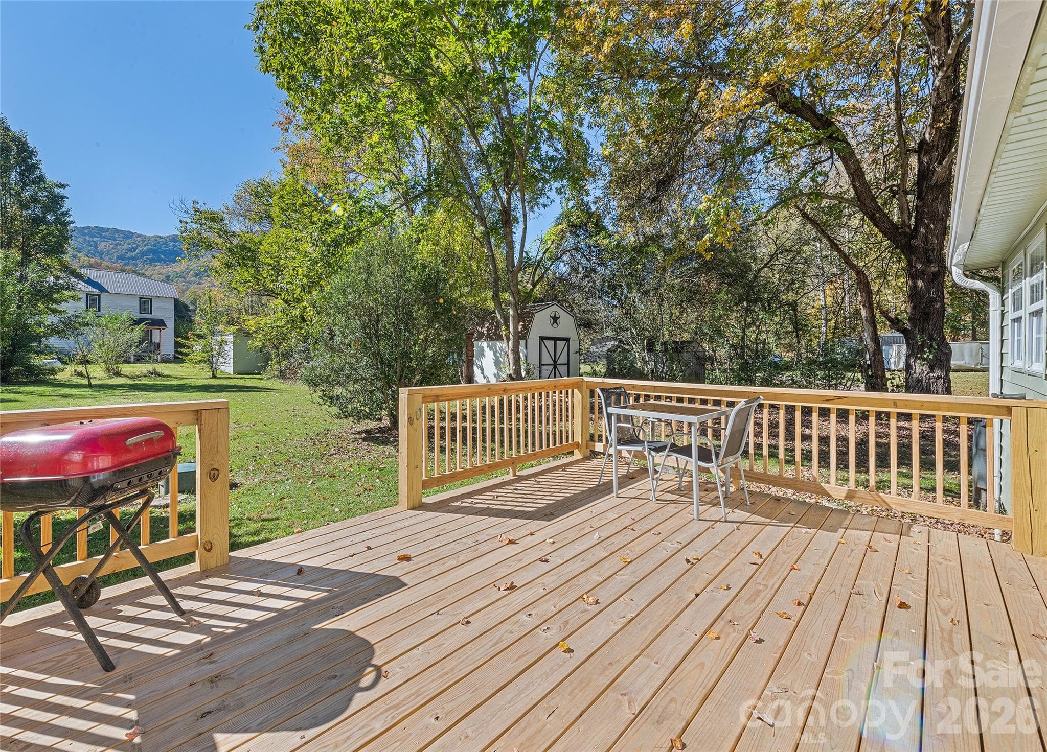 Large Back Deck - 179 Jonathan Creek Road, Waynesville
