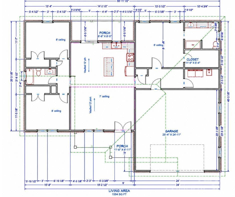 FLOOR PLAN BUILDER PROVIDED this does not add the additional sq ft for the exterior - 00 Union Heights Court, Vale