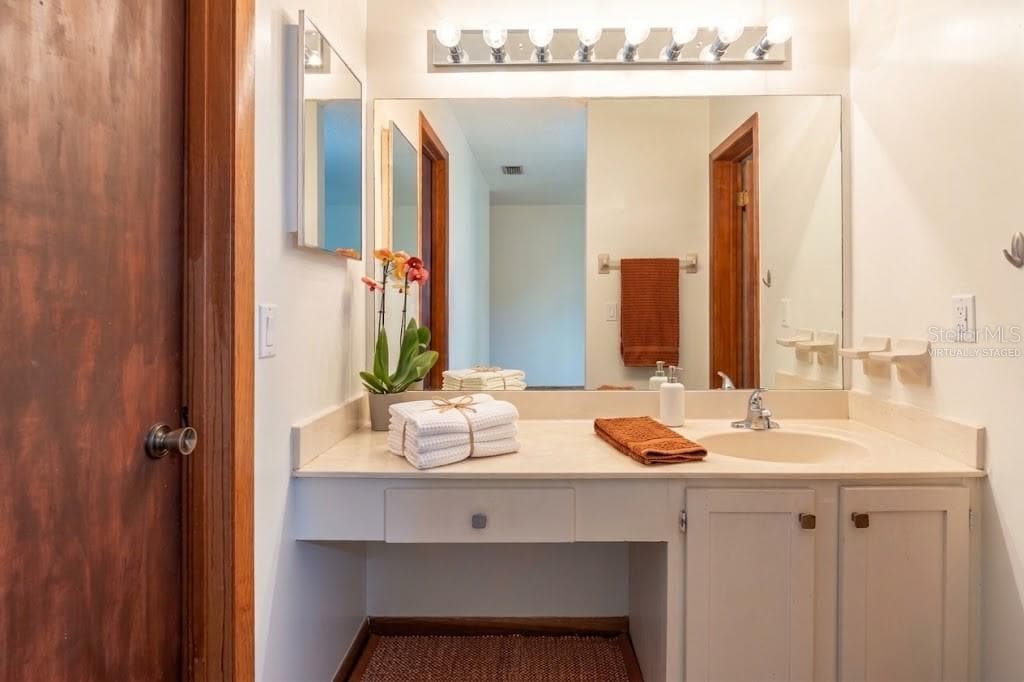 VIRTUALLY STAGED: Ensuite Bathroom - 12 FAIRWAYS CIR #12, PALM COAST