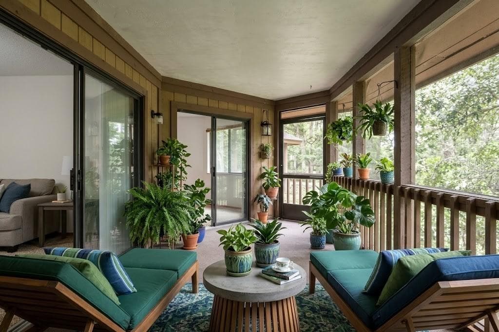 VIRTUALLY STAGED: Screened Patio - 12 FAIRWAYS CIR #12, PALM COAST