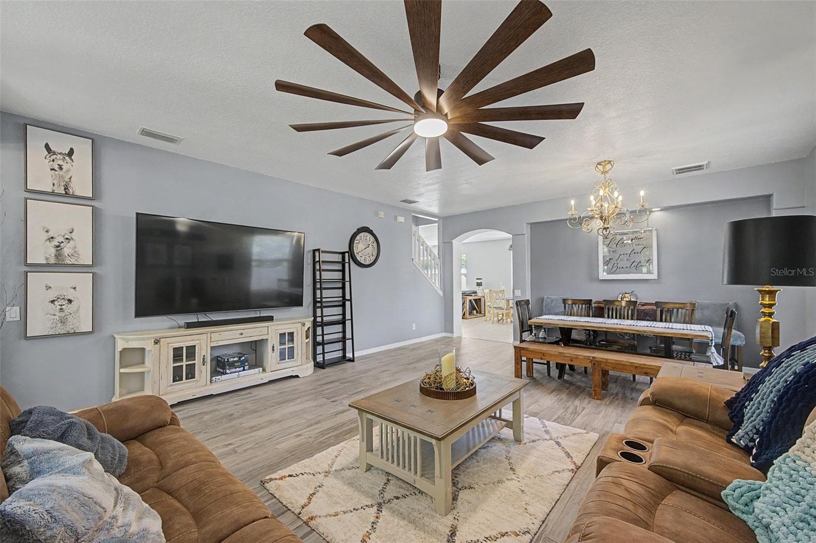 Living Room - 19266 FISHERMANS BEND DR, LUTZ