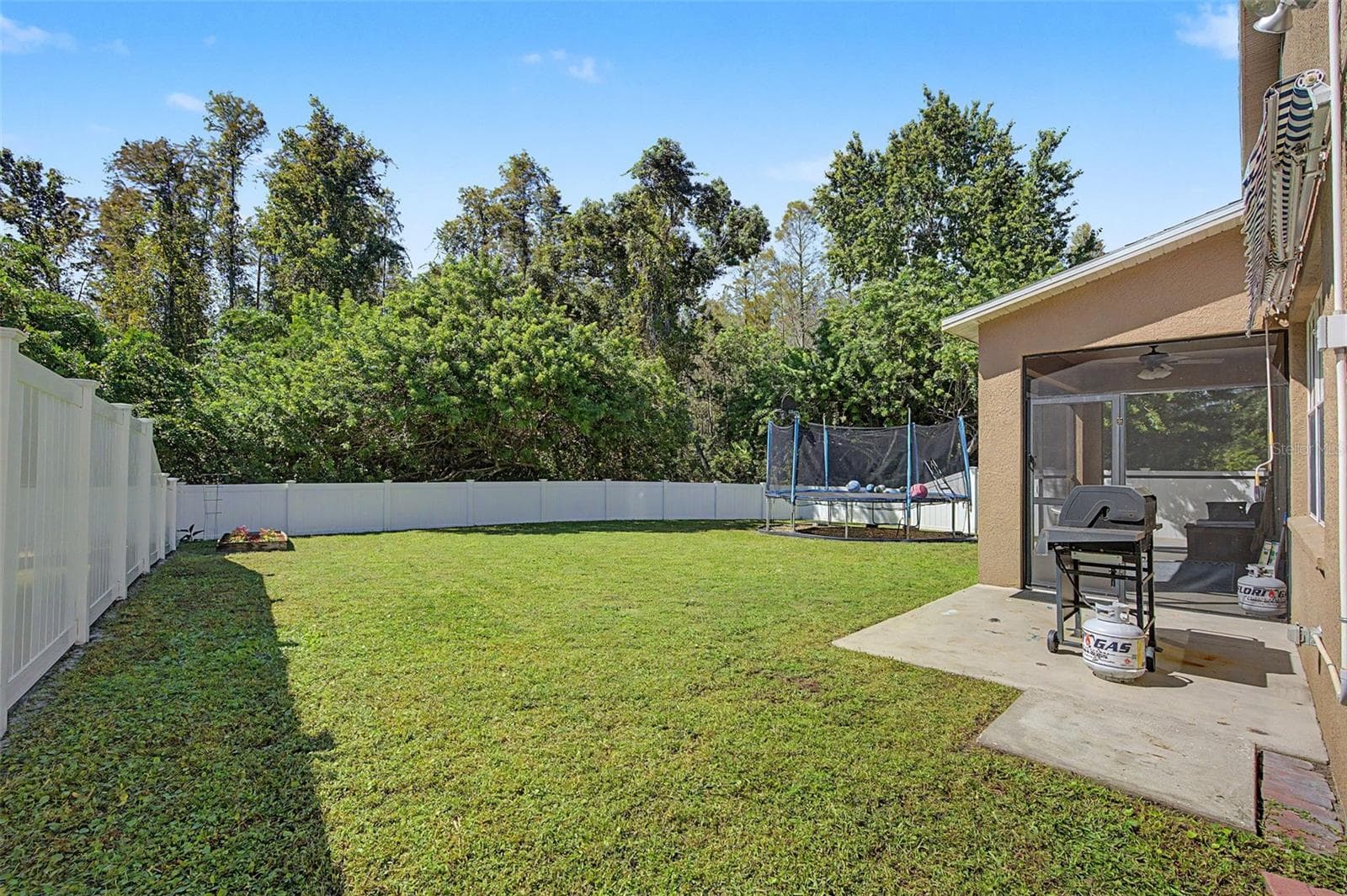 Fenced-In Backyard - 19266 FISHERMANS BEND DR, LUTZ
