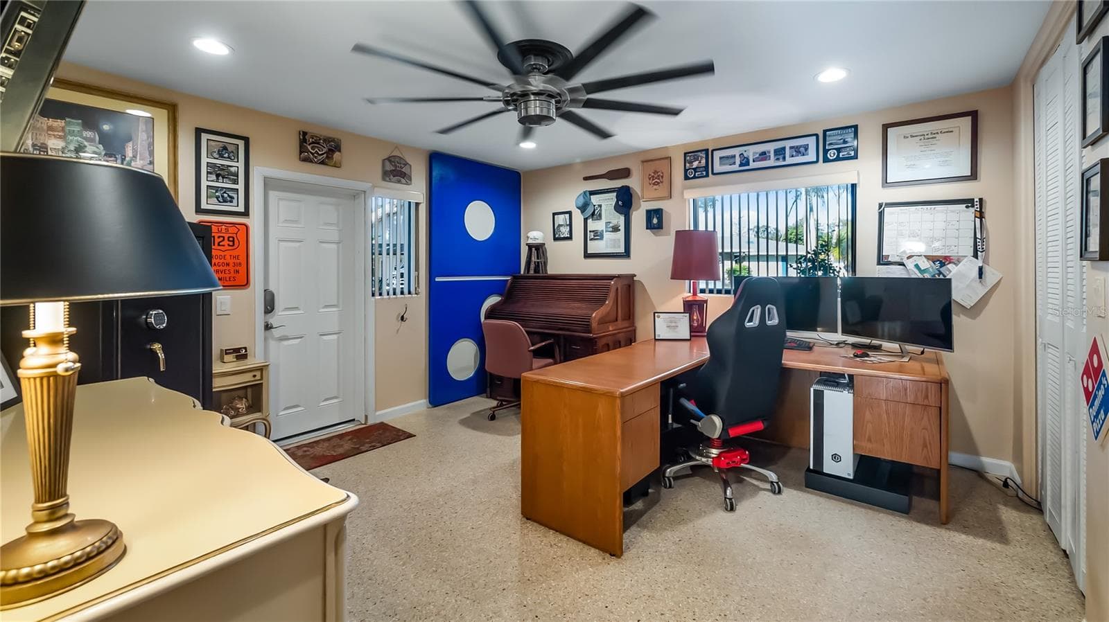 Guest bedroom being used as an office. Private entry off the carport - 1730 NITA PL, CLERMONT