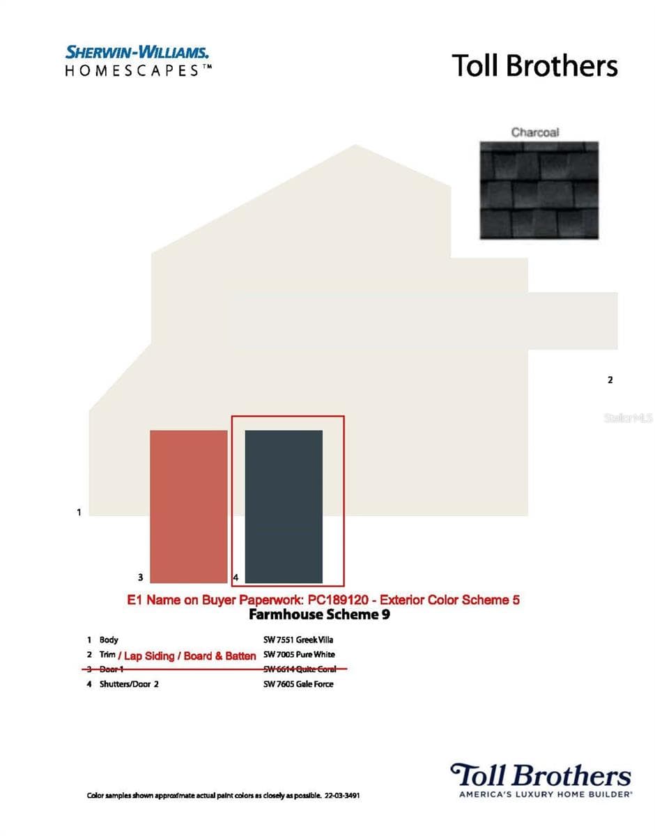 Exterior paint selection - 2753 ARBOR DUNE AVE, APOPKA