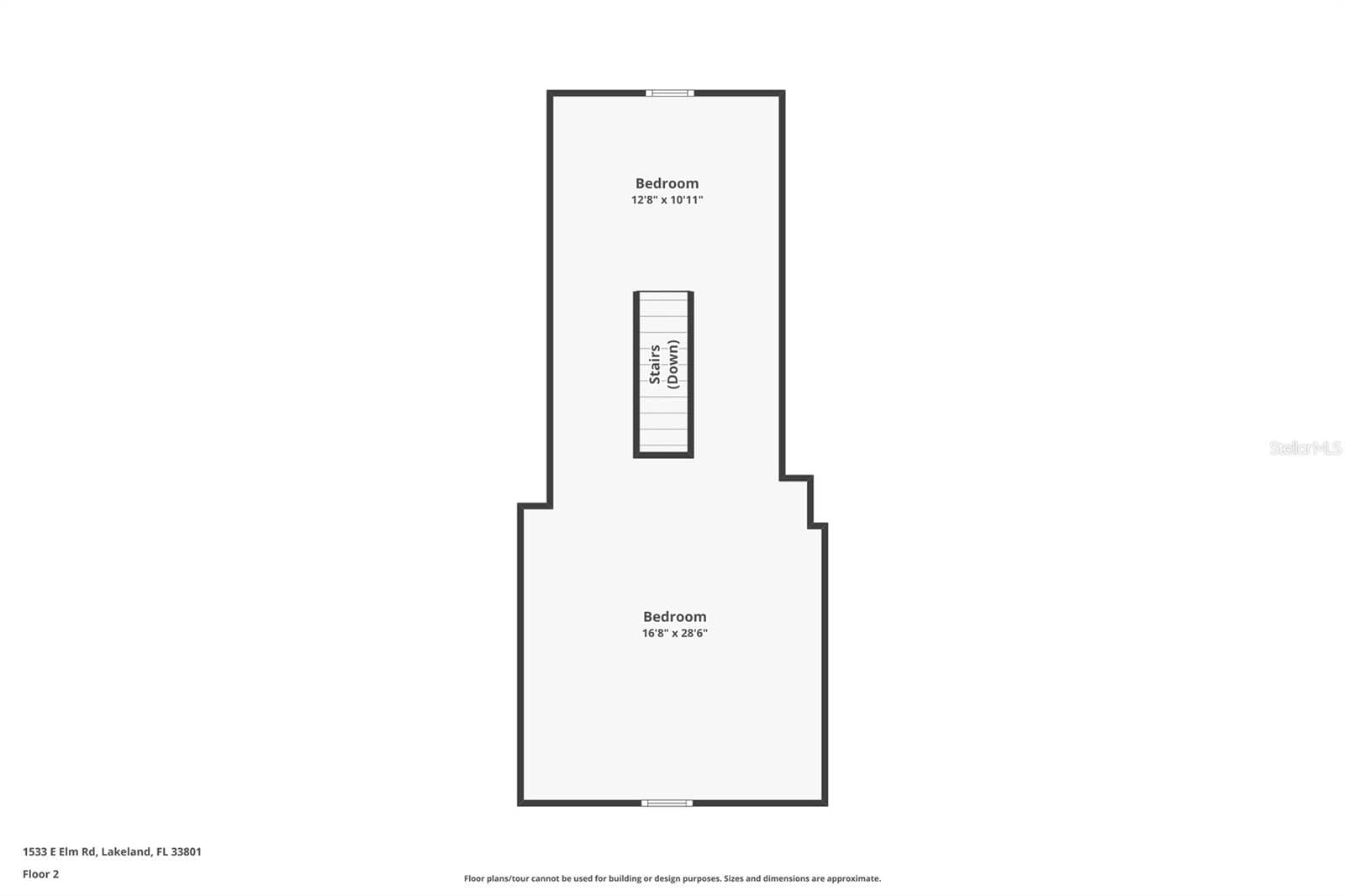 Second Floor Floor Plan - 1533 E ELM RD, LAKELAND