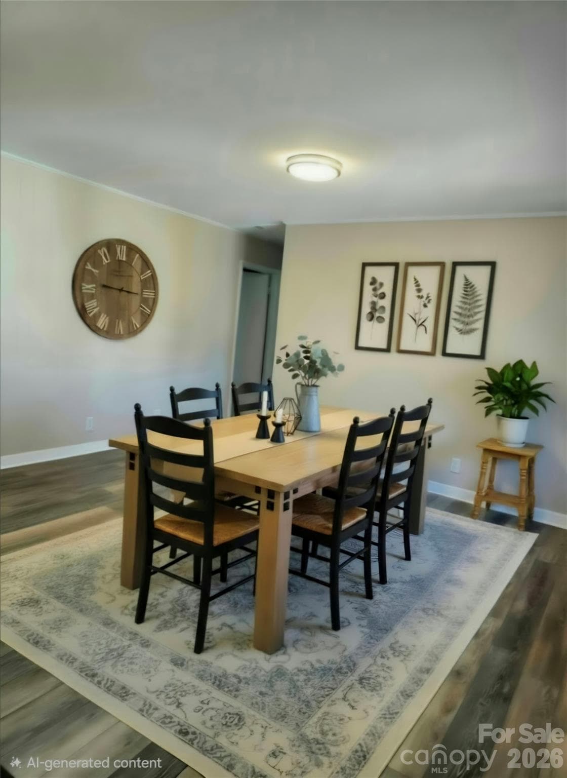Virtually staged representation of dining area. - 112 Wendover Drive, Lincolnton